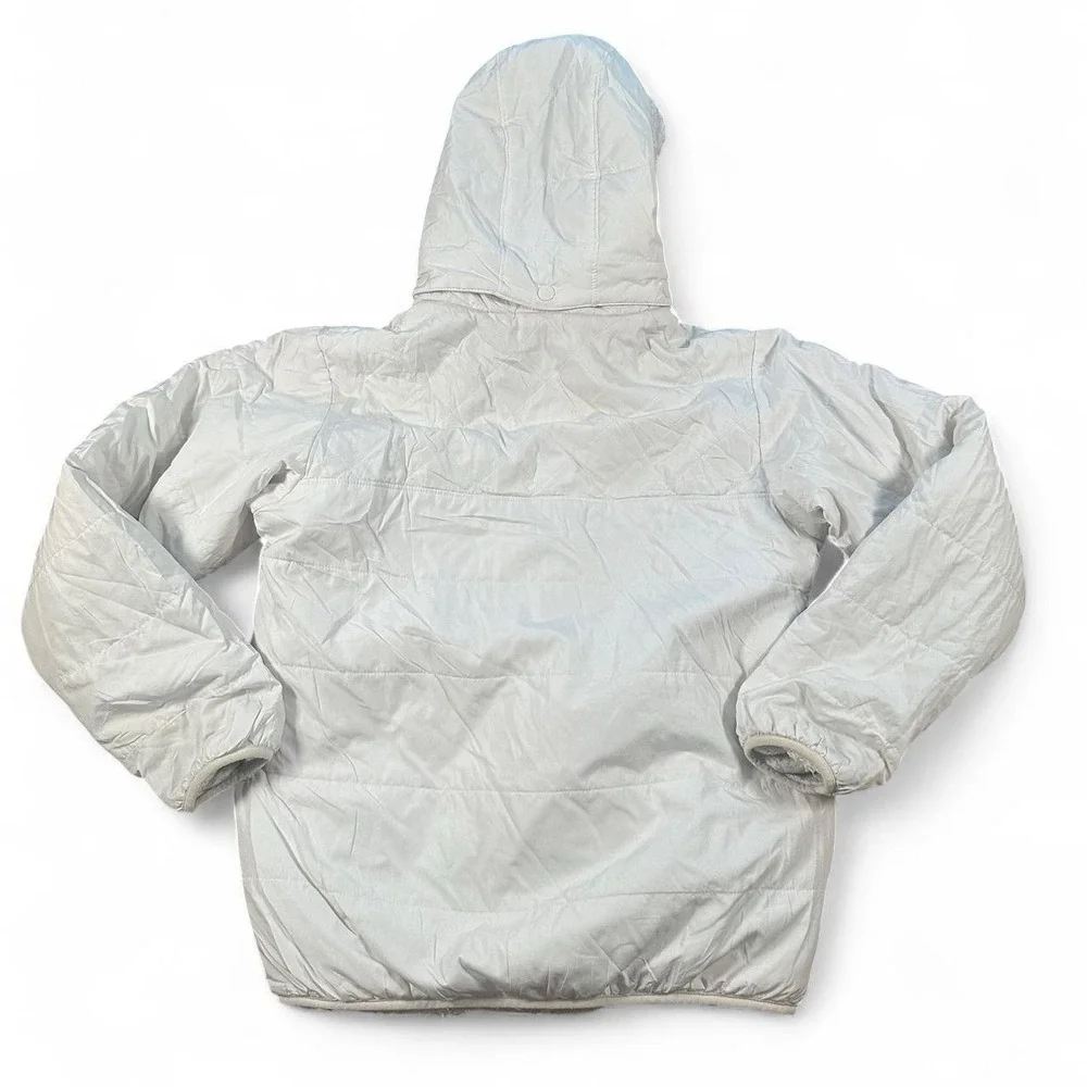 Patagonia Youth Kids White Down Reversible Sherpa Puffer Jacket XL
